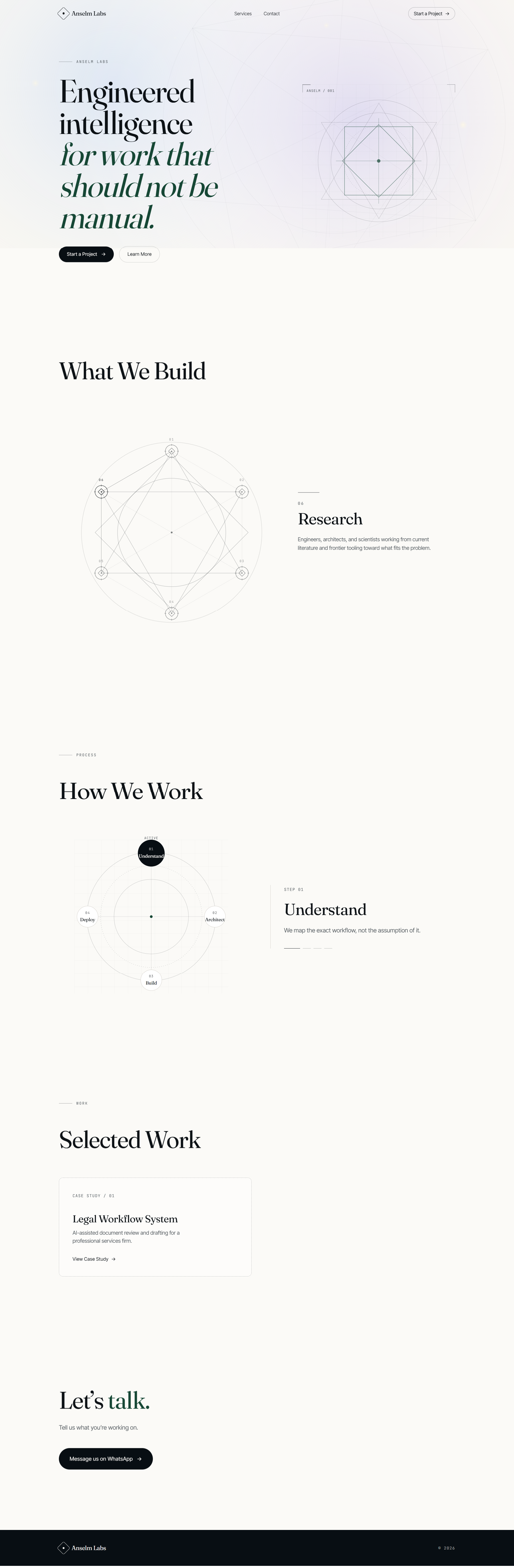 Anselm Labs website