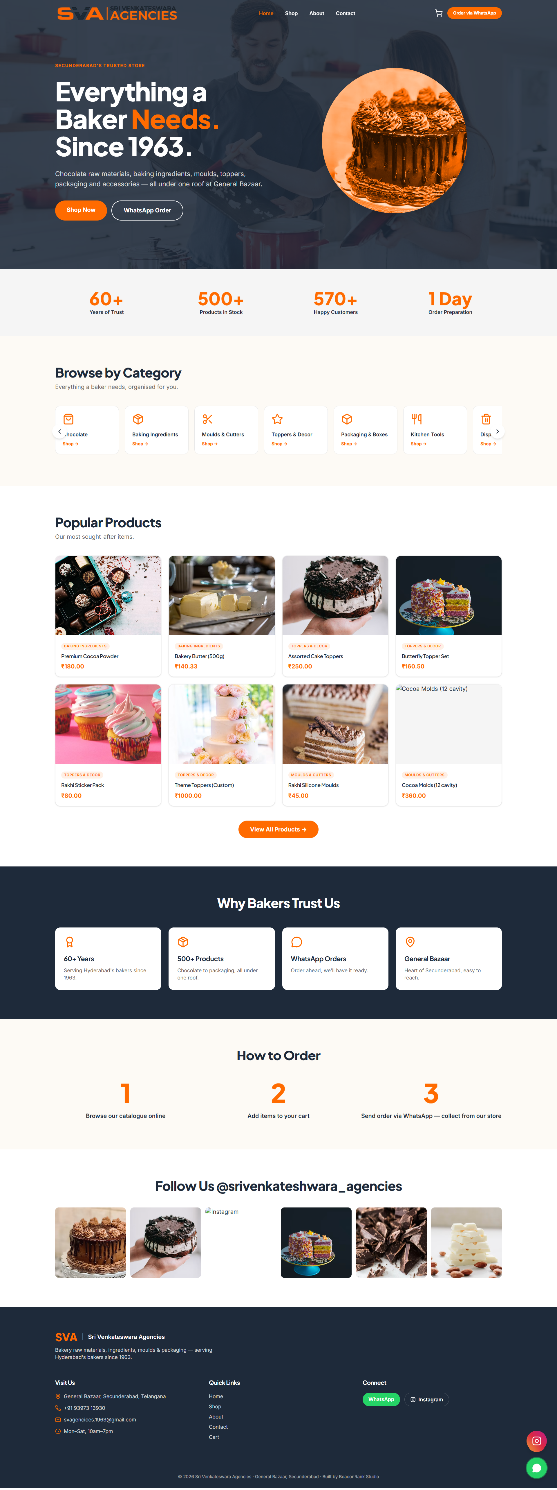 Sri Venkateswara Agencies website